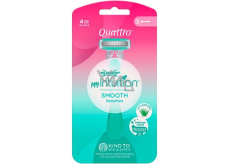 Wilkinson Quattro Intuition Smooth Sensitive maszynka do golenia dla kobiet 3 sztuki