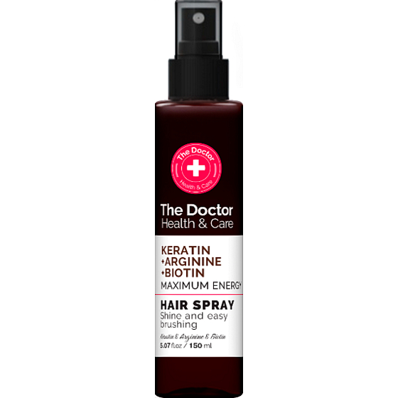 The Doctor Health & Care Keratin + Arginine + Biotin Maximum Energy energizujący spray do delikatnych włosów 150 ml