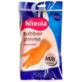 Rękawice gumowe Niteola rozmiar M/8 1 para
