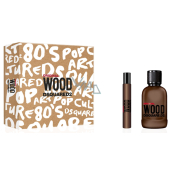 Dsquared2 Wood Original woda perfumowana 100 ml + woda perfumowana 10 ml miniatura, zestaw prezentowy dla mężczyzn