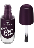 Essence Gelowy lak do paznokci 84 Black Plum & Done 8 ml