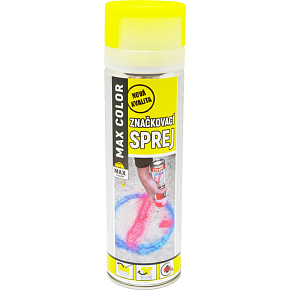 Max Color spray znakujący, jasny żółty, 500 ml
