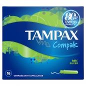 Tampax Compak Super tampony dla kobiet z aplikatorem 16 sztuk