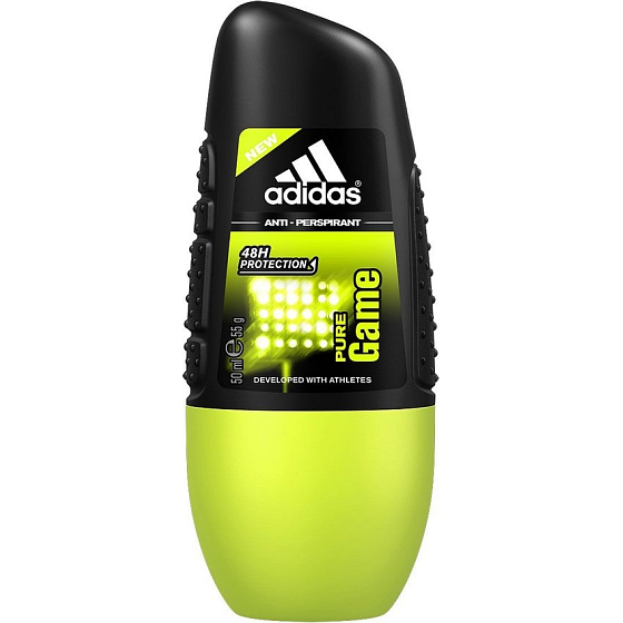 Adidas Pure Game 48h kuličkový antiperspirant deodorant roll-on pro muže 50 ml