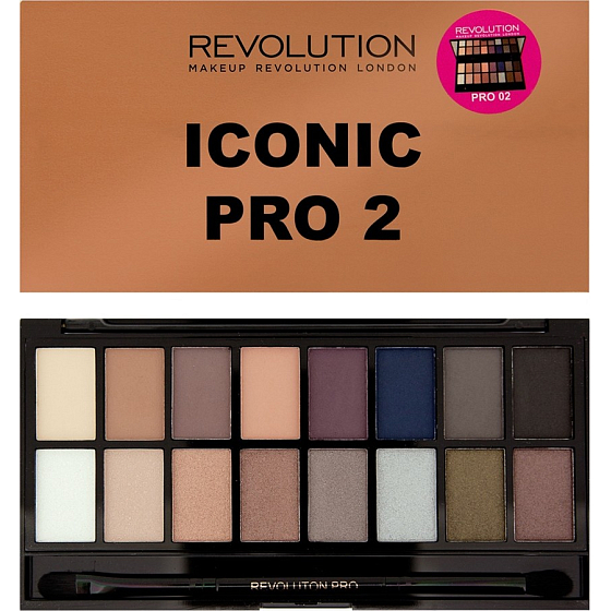Makeup Revolution Iconic Pro 2 paletka očních stínů 16 g