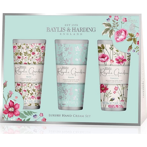 Baylis & Harding Královská zahrada krém na ruce 3 x 50 ml, kosmetická sada