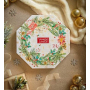 Yankee Candle Adventní kalendář Věnec čajová svíčka 24 kusů + svícen skleněný 1 kus, vánoční dárková sada