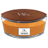 WoodWick Caramel Toasted Sesame - Sezamové sušenky s karamelem vonná svíčka s dřevěným knotem a víčkem sklo loď 453 g