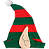 Rappa Vánoční čepice Elf 1 kus
