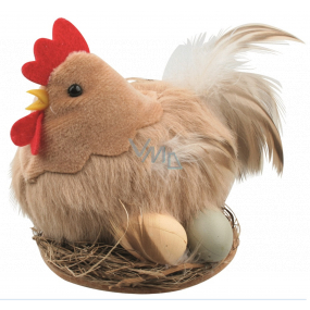 Slepička plyšová hnědá 10 cm