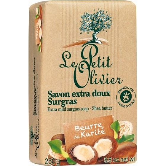 Le Petit Olivier Bambucké máslo extra jemné toaletní mýdlo s přírodními extrakty 250 g