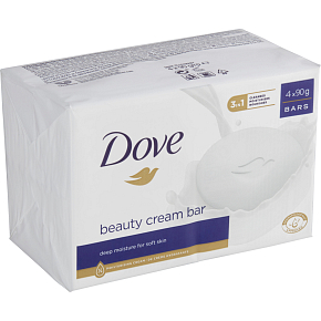 Dove twarde mydło Original Beauty Cream Bar, 4× 90 g