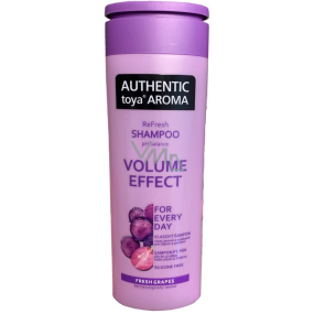 Authentic Toya Aroma Volume Effect Szampon z winogronami na delikatne i osłabione włosy 400 ml Authentic Toya Aroma Volume Effect Szampon z winogronami na delikatne i osłabione włosy 400 ml