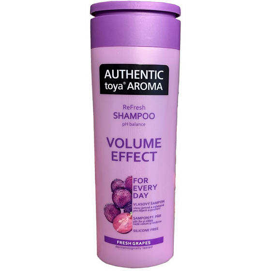 Authentic Toya Aroma Volume Effect Winogronowy szampon do delikatnych i osłabionych włosów 400 ml