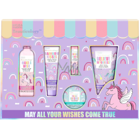 Baylis & Harding Jednorožec mycí gel 50 ml + sprchový krém 60 ml + balzám na rty 5 g + krém na ruce 30 ml + krystalky do koupele 70 g, kosmetická sada pro ženy Baylis & Harding Jednorožec mycí gel 50 ml + sprchový krém 60 ml + balzám na rty 5 g + krém na ruce 30 ml + krystalky do koupele 70 g, kosmetická sada pro ženy