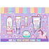 Baylis & Harding Jednorožec mycí gel 50 ml + sprchový krém 60 ml + balzám na rty 5 g + krém na ruce 30 ml + krystalky do koupele 70 g, kosmetická sada pro ženy
