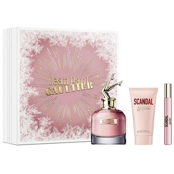 Jean Paul Gaultier Scandal parfémovaná voda 80 ml + tělové mléko 75 ml + parfémovaná voda 10 ml, dárková sada pro ženy