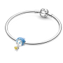 Charm Srebrna 925 Disney Pixar Joy świecąca w ciemności Memory Orb, koralik na bransoletkę film