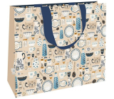 Nekupto Torba prezentowa 30 x 23 x 12 cm Retro naczynia