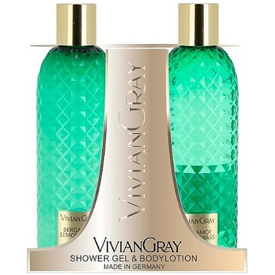 Vivian Gray Bergamot & Lemongrass luksusowe mleczko do ciała 300 ml + luksusowy żel pod prysznic 300 ml, zestaw kosmetyków