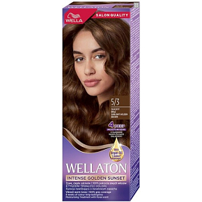 Wella Wellaton Jasny złoto-brązowy kremowy trwały farba do włosów 5/3