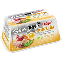 Sam miska dla psów z kurczakiem, 97% zawartość mięsa, 415 g