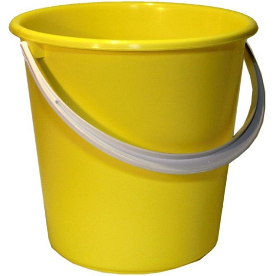 Wiadro plastikowe bez wylewki, różne kolory 15 l