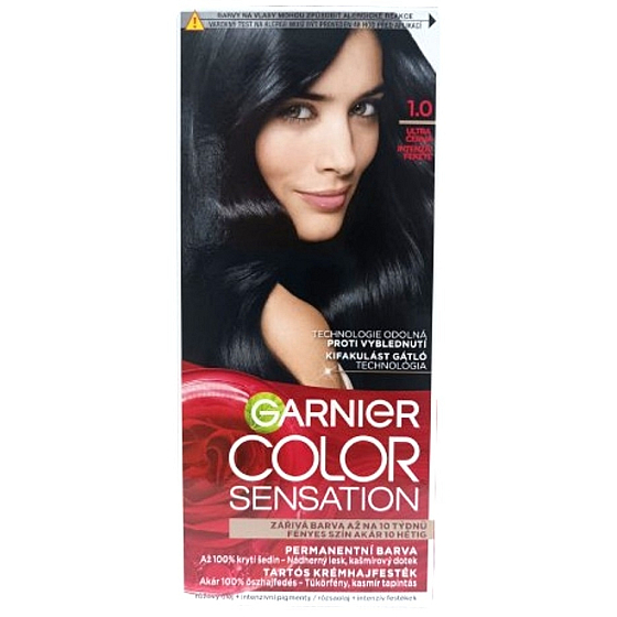 Garnier Color Sensation barva na vlasy 1.0 Ultra černá