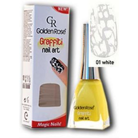 Golden Rose Graffiti Nail Art praskající lak na nehty odstín 01 12 ml