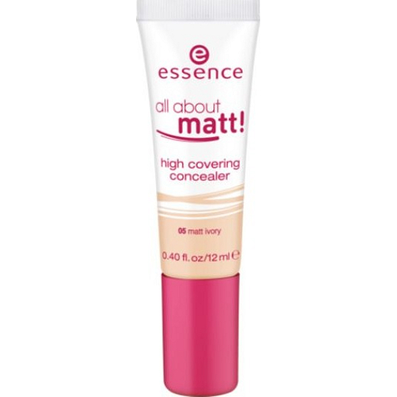 Essence All About Matt! High Covering Concealer korektor 05 Matt Ivory 12 ml