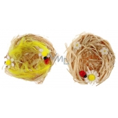 Gniazda lniane naturalne 7 cm 2 sztuki