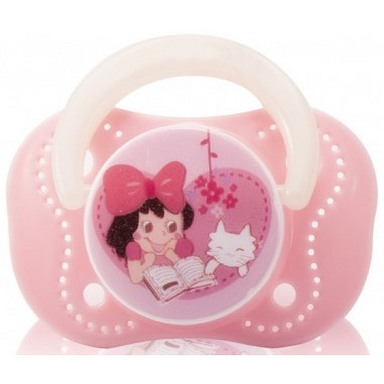 Baby Farlin Chu Chu Cherry Smoczek silikonowe 0+ miesięcy różowe