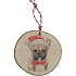 Bohemia Gifts Ručně vyráběná vánoční ozdoba dřevěná Buldoček 6 cm