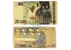 Talisman Złoty plastikowy banknot 20 EUR