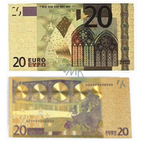 Talisman Złoty plastikowy banknot 20 EUR