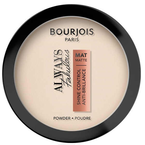 Bourjois Always Fabulous kompaktní matující pudr 50 Porcelain 10 g