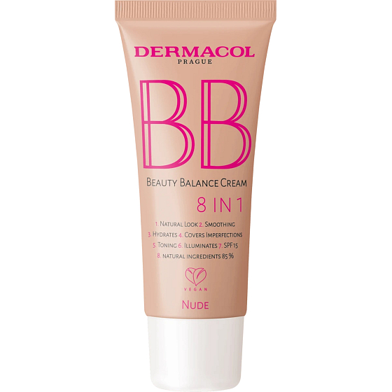 Dermacol BB Beauty Balance Cream 8in1 tonizujący krem nawilżający 02 Nude 30 ml