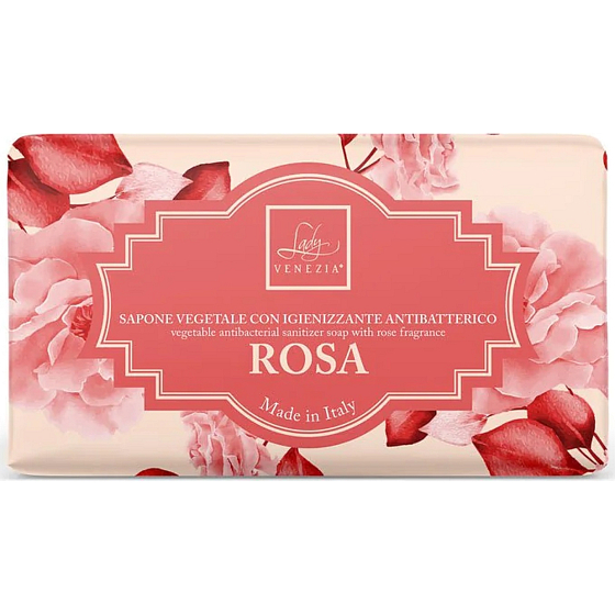 Lady Venezia Rosa - Róża antybakteryjne mydło toaletowe 100 g
