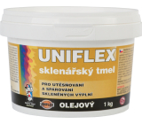 Uniflex olejowy szklarski kit, nadający się do malowania, 1 kg