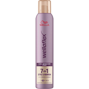 Wellaflex Style & Nourish 7v1 pianka do stylizacji, utrwalenie 2, 200 ml
