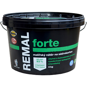 REMAL Forte farba zmywalna do ścian gipsowych, 4 kg REMAL Forte farba zmywalna do ścian gipsowych, 4 kg