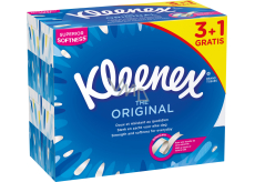 Kleenex Original 3vrstvé papírové kapesníčky v krabičce, 4× 72 ks