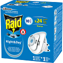 Raid Night & Day elektrický odpařovač proti komárům a mouchám 1 strojek, 1 náplň