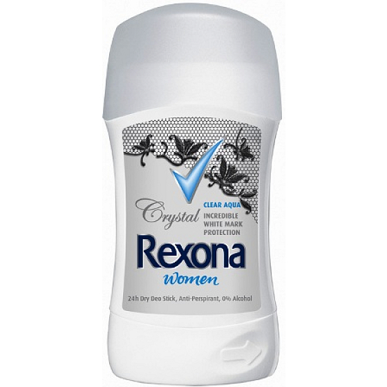 Rexona Crystal Clear Aqua antiperspirant deodorant stick pro ženy 40 ml