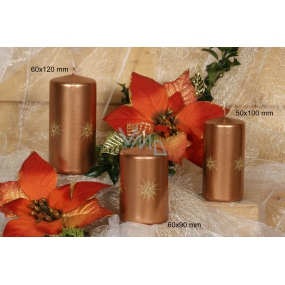 Lima Stars svíčka měděná válec 60 x 120 mm 1 kus