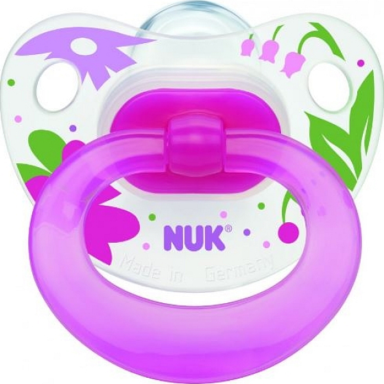 Nuk Classic Happy Days ortodontické silikonové šidítko 0-6 měsíců 1 kus