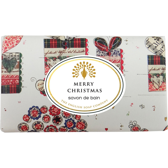 English Soap Merry Christmas přírodní parfémované mýdlo s bambuckým máslem 200 g