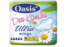Oasis Ultra Wings Deo Kamille ultra cienkie perfumowane podpaski z skrzydełkami 9 sztuk