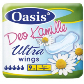 Oasis Ultra Wings Deo Kamille ultra cienkie perfumowane podpaski z skrzydełkami 9 sztuk