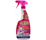 Pulirapid Łazienka i kuchnia środek do usuwania kamienia wodnego z octem naturalnym spryskiwacz 500 ml